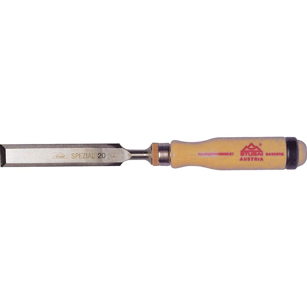 STUBAI Spezial-Stemmeisen mit Holzheft Breite 8 mm