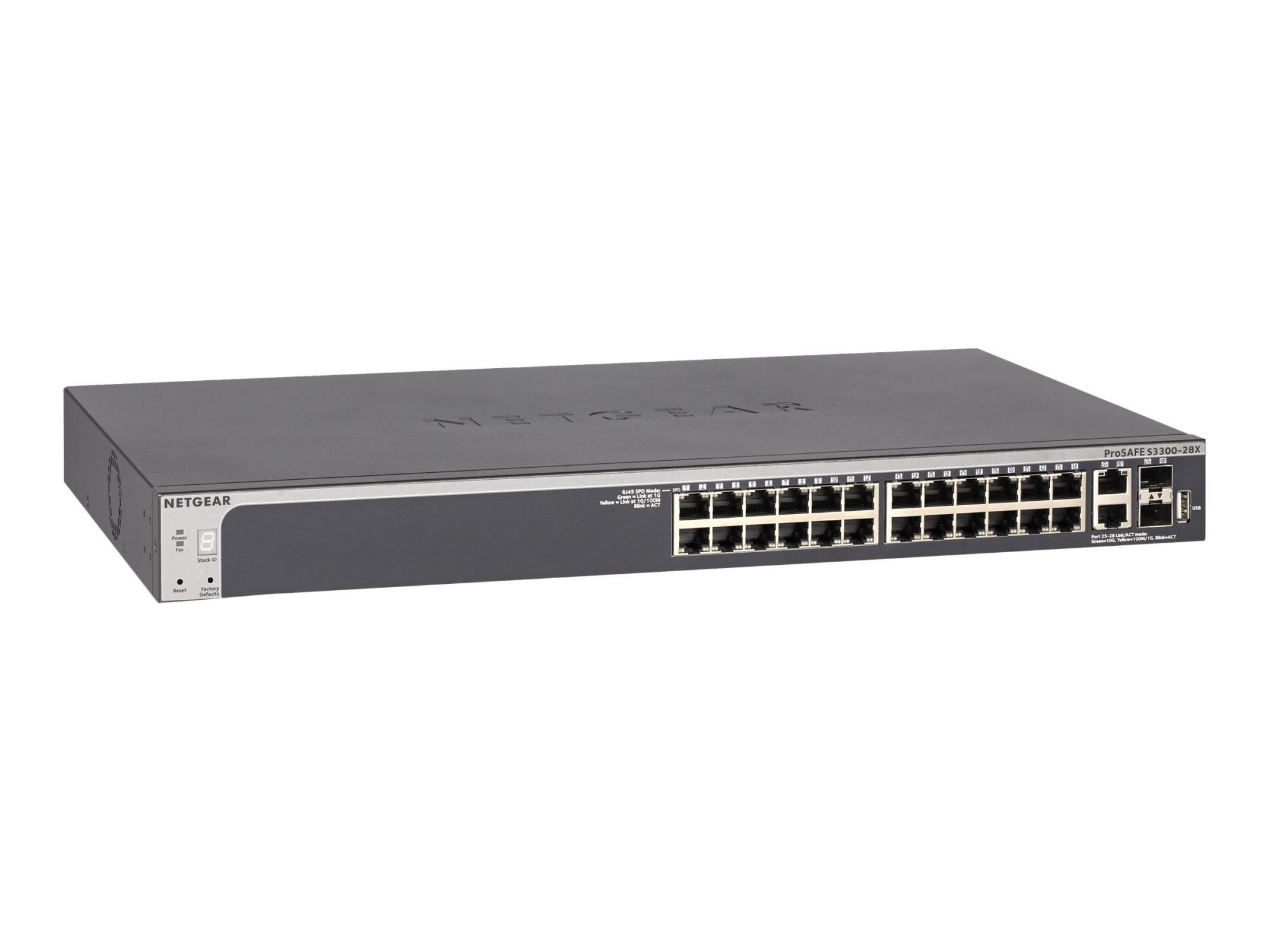 Netgear Smart S3300-28X - V3 - Switch - L3 Lite