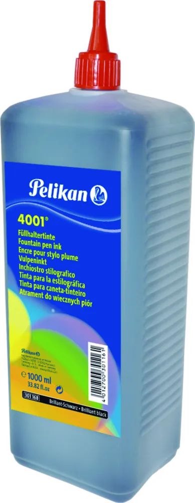 Pelikan Tinte 4001® Brillant-Schwarz Kunststoffflasche 1000 ml