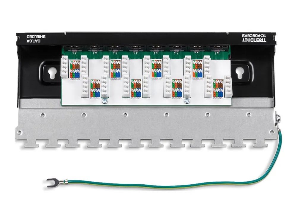 TRENDnet TC-P08C6AS - Patch Panel - geeignet für Wandmontage