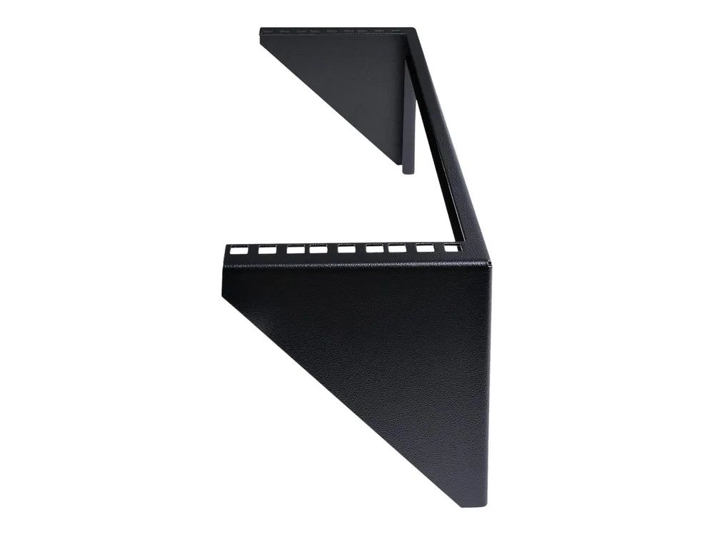 StarTech.com 19 Zoll 3HE Wandhalter Rack Mount vertikal - 3U Rack Bracket 19 Wandverteiler in Stahl schwarz - Open Frame - Halterung - geeignet für Wandmontage - Schwarz - 3U - 48.3 cm (19")