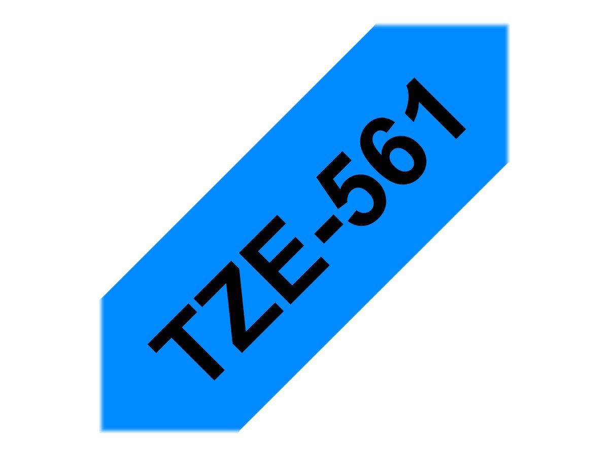 Brother TZe-561 - Schwarz auf Blau - Rolle (3,6 cm x 8 m)
