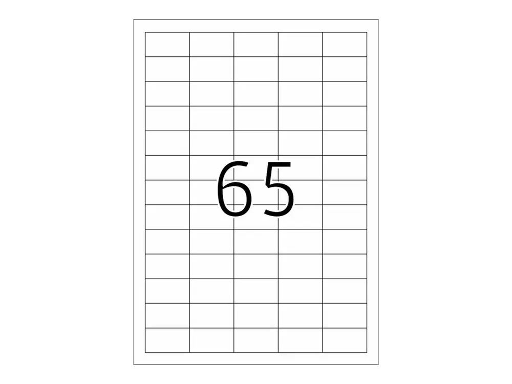 HERMA Premium - Papier - matt - permanent selbstklebend - weiß - 38.1 x 21.2 mm 650 Etikett(en) (10 Bogen x 65)