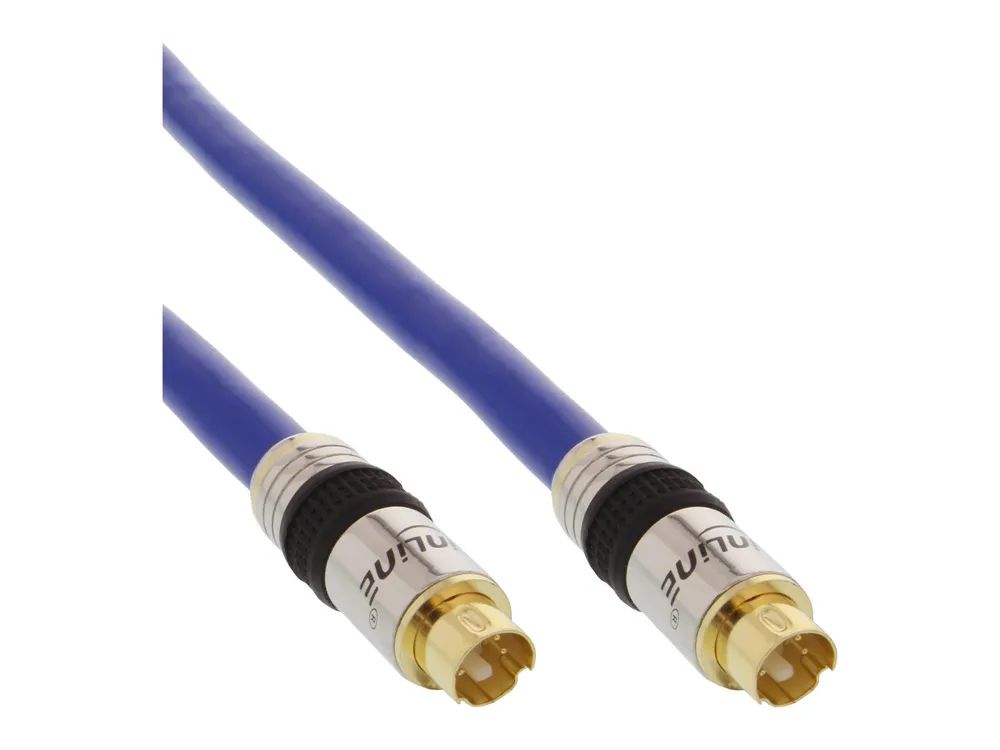 InLine S-VHS Kabel - PREMIUM - vergoldete Stecker - 4pol mini DIN ST / ST - 0,5m