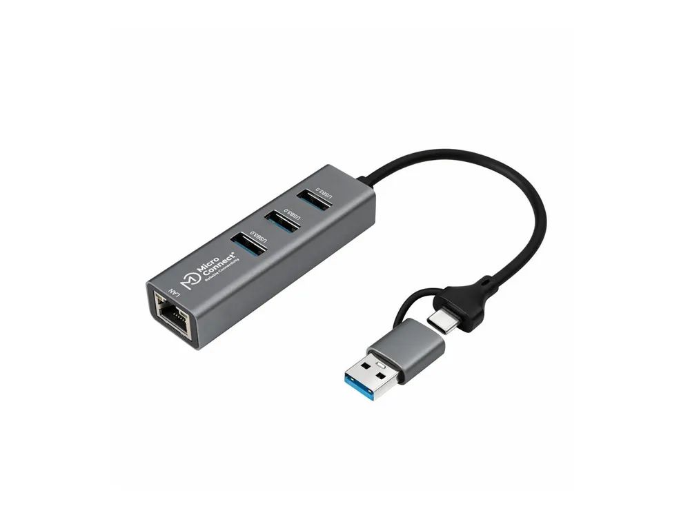 MicroConnect Hub - 3 x USB 3.2 Gen 1 + 1 x
