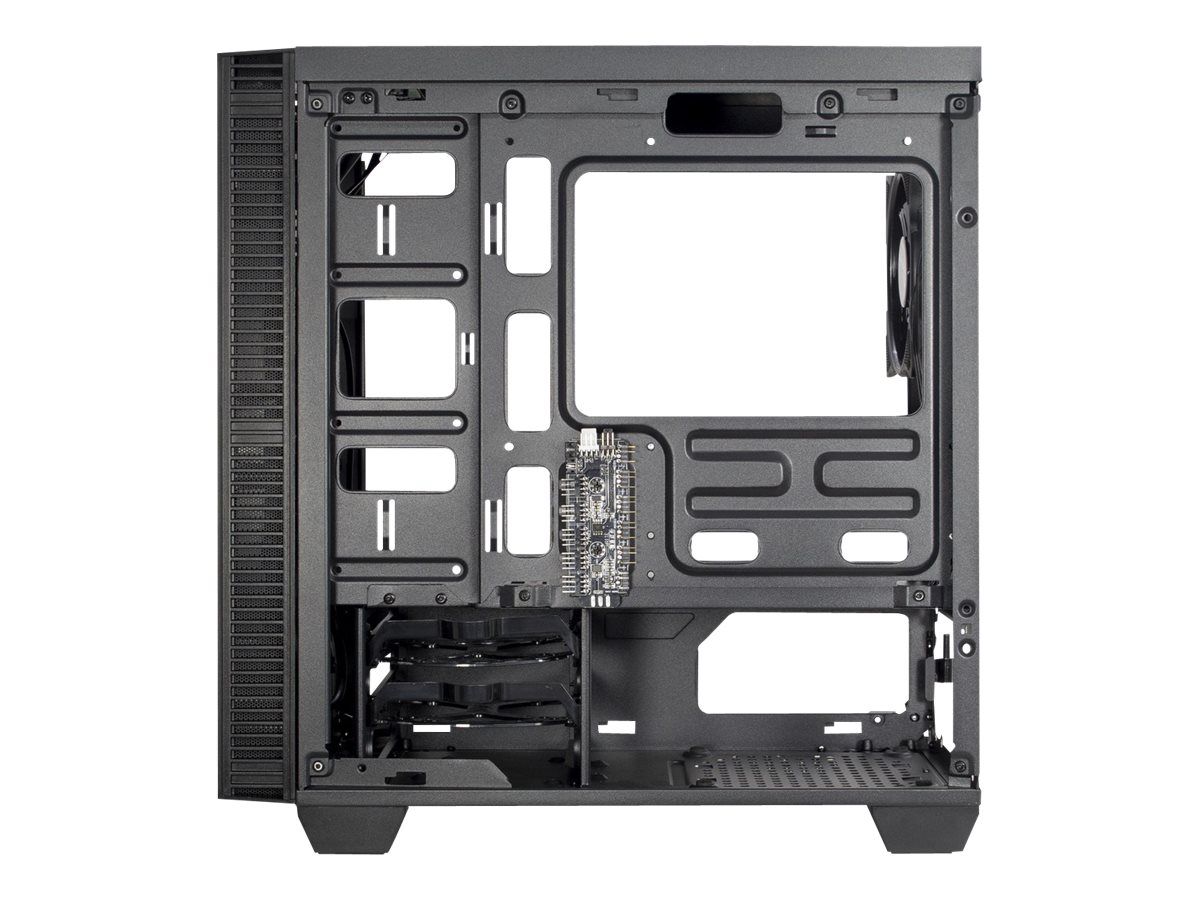 Inter-Tech X-608 Infinity Micro - Tower - micro ATX - Seitenteil mit Fenster (gehärtetes Glas)