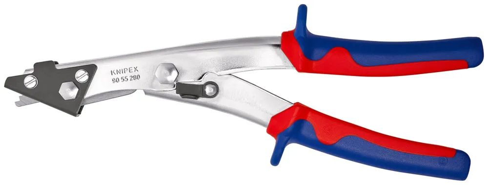 KNIPEX Blechknabber mit Mehrkomponenten-Hüllen vernickelt 280 mm