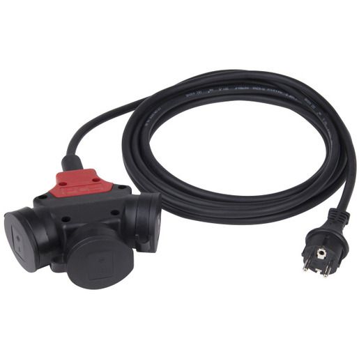 PCE 3-WEGE GUMMIKUPPL.2/16A M.1,5M / KABEL 3G1,5 M.STECK. 980901315684-P