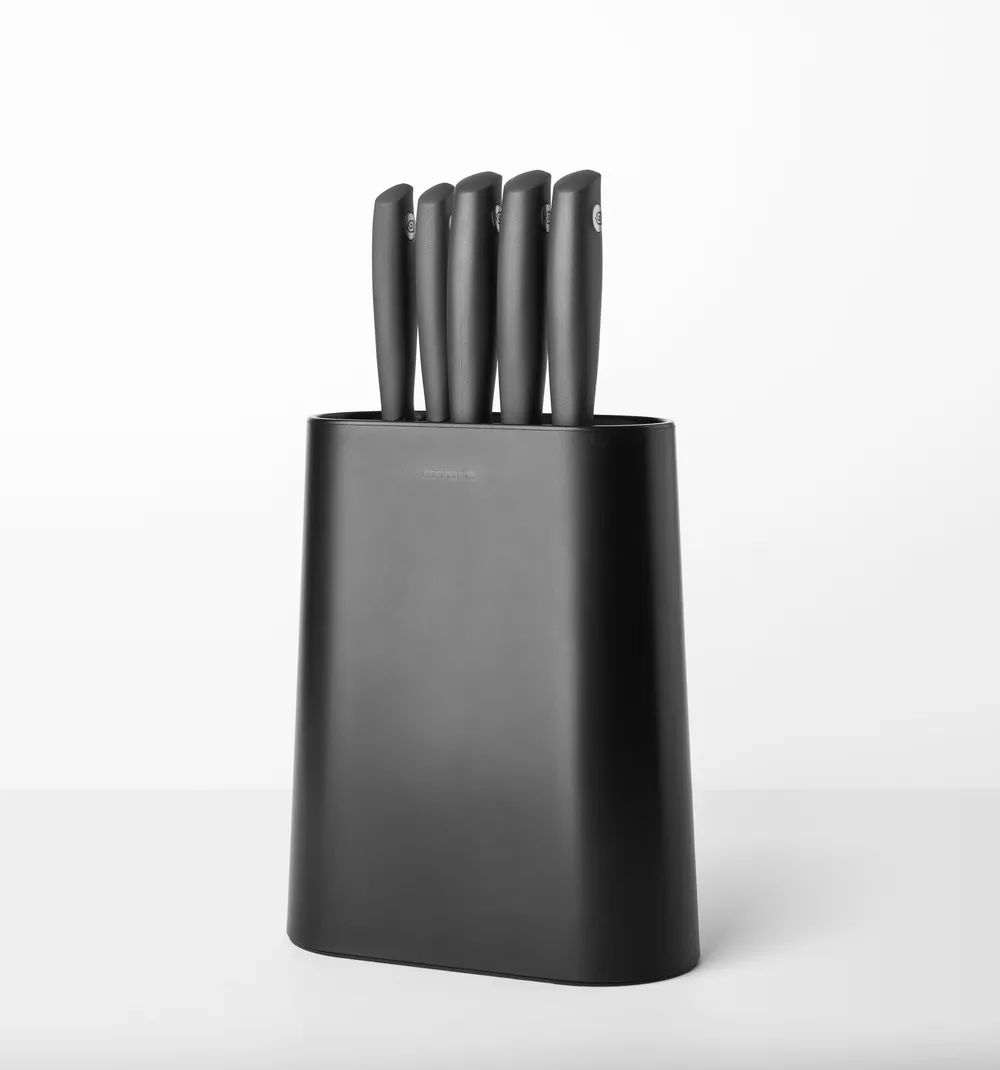 Brabantia Tasty+ Messerblock plus Messer - Dark Grey