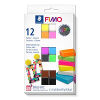 STAEDTLER FIMO Color Pack Neon Colours - Modellierton - Mehrfarbig - Erwachsener & Kind - 12 Stück(e) - 110 °C - 30 min