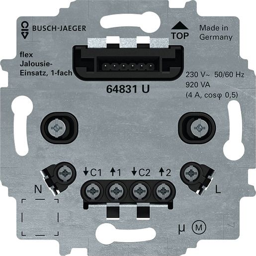 Busch-Jaeger JALOUSIE-EINSATZ FLEX, 1-F / BUSCH 64831 U 2CKA006400A0095