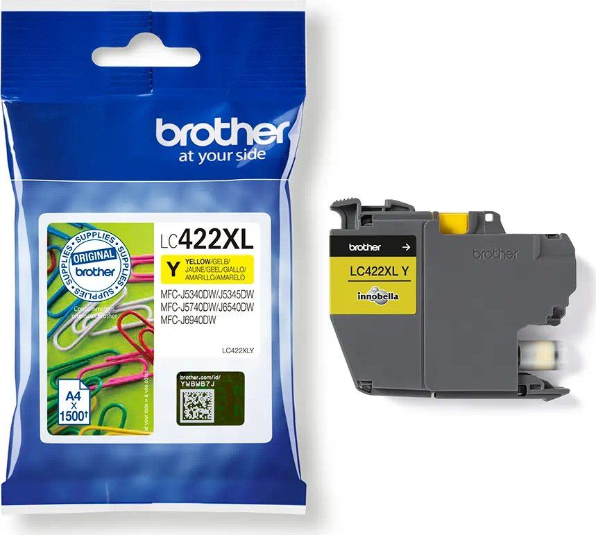 Brother LC422XLY - Hohe Ergiebigkeit - Gelb - original