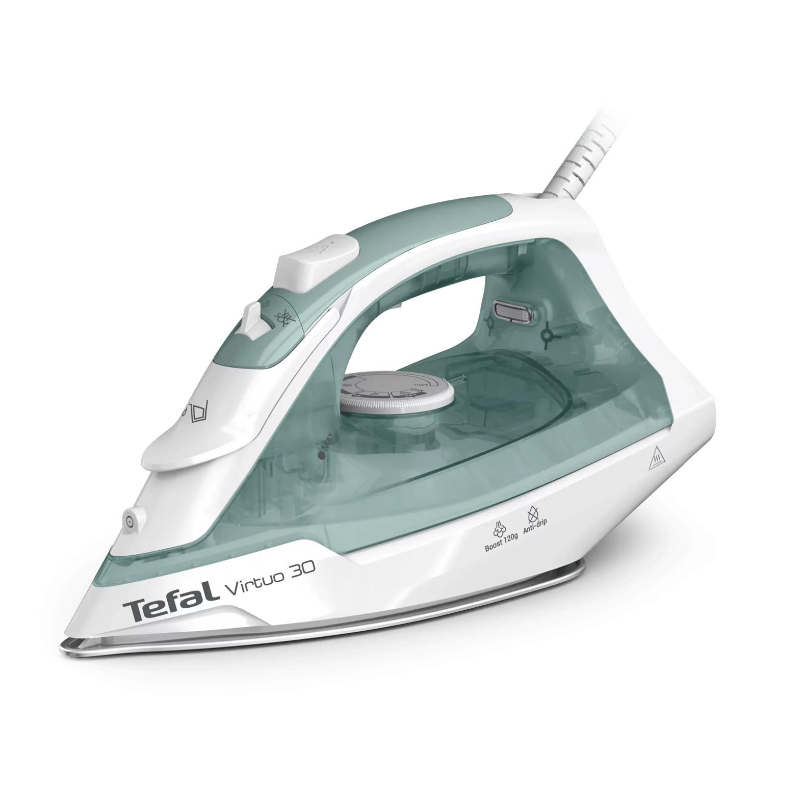 Tefal FV2C42 Dampfbügeleisen Virtuo 30, Dampfbügeleisen  - Eukalyptus