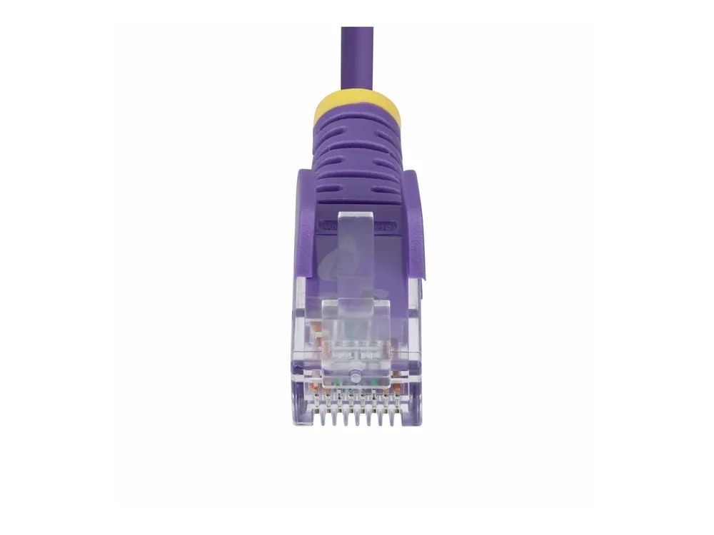 StarTech.com 2m Purple Slim CAT6 Ethernet Cable, Snagless, 28AWG, LSZH - Patch-Kabel - RJ-45 (M)