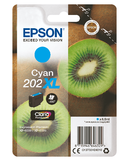 Epson 202 Tinte Kiwi Single, XL, gelb