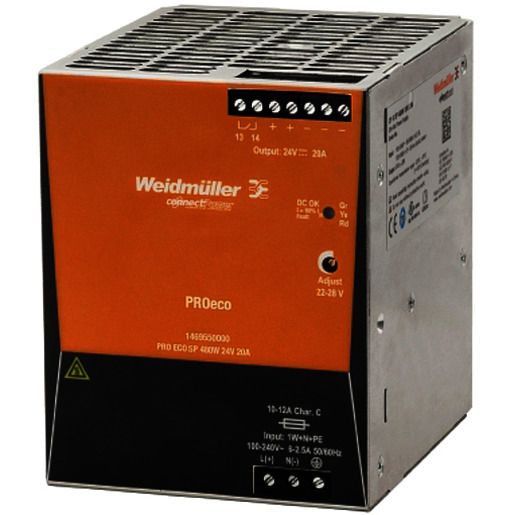 Weidmüller SCHALTNETZGERÄT 24V 20A / WEIDMÜ PRO ECO3 480W 1469550000