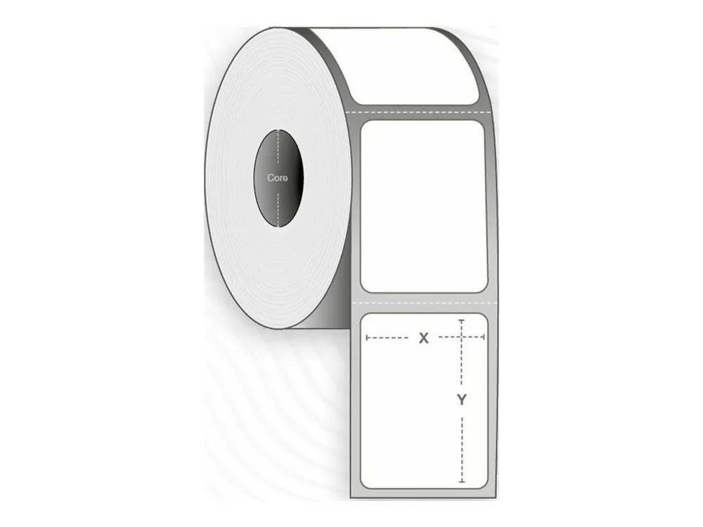 Capture Permanenter Klebstoff - beschichtet - perforiert - weiß - 102 x 38 mm 21480 Etikett(en) (12 Rolle(n)