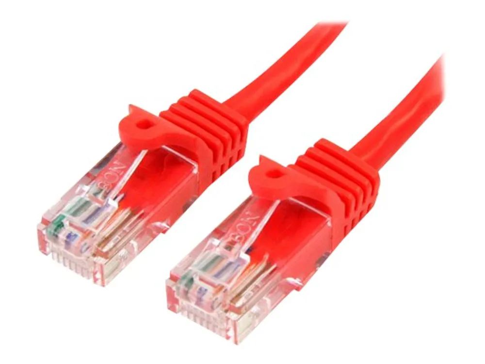 StarTech.com CAT5e Cable - 10 m Red Ethernet Cable - Snagless - CAT5e Patch Cord - CAT5e UTP Cable - RJ45 Network Cable - Patch-Kabel - RJ-45 (M)