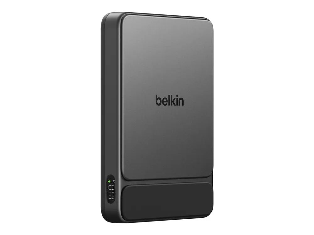 Belkin UltraCharge - Induktive Power Bank - dünn - 10000 mAh - 25 watt - Fast Charge (magnetisch, USB-C) BPD022HQBK
