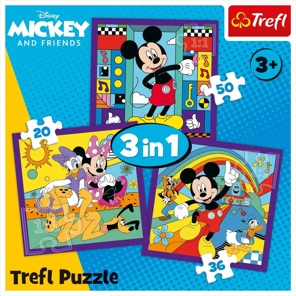 Trefl S.A. Pz. 3in1 Micky Maus