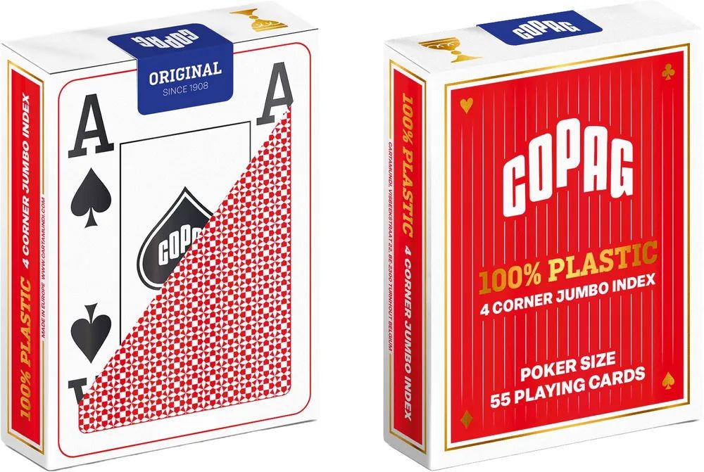 Cartamundi Deutschland GmbH COPAG® 100% Plastik Poker Jumbo Red