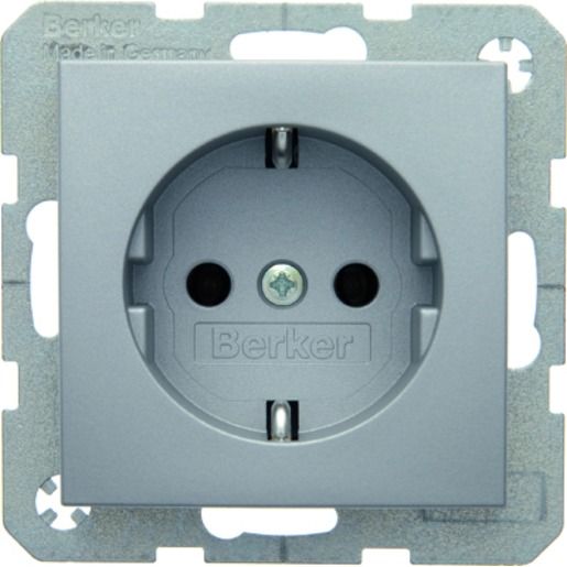 Berker SCHUKO ALU MATT / BERKER 47431404 S.1/B.3/B.7 47431404