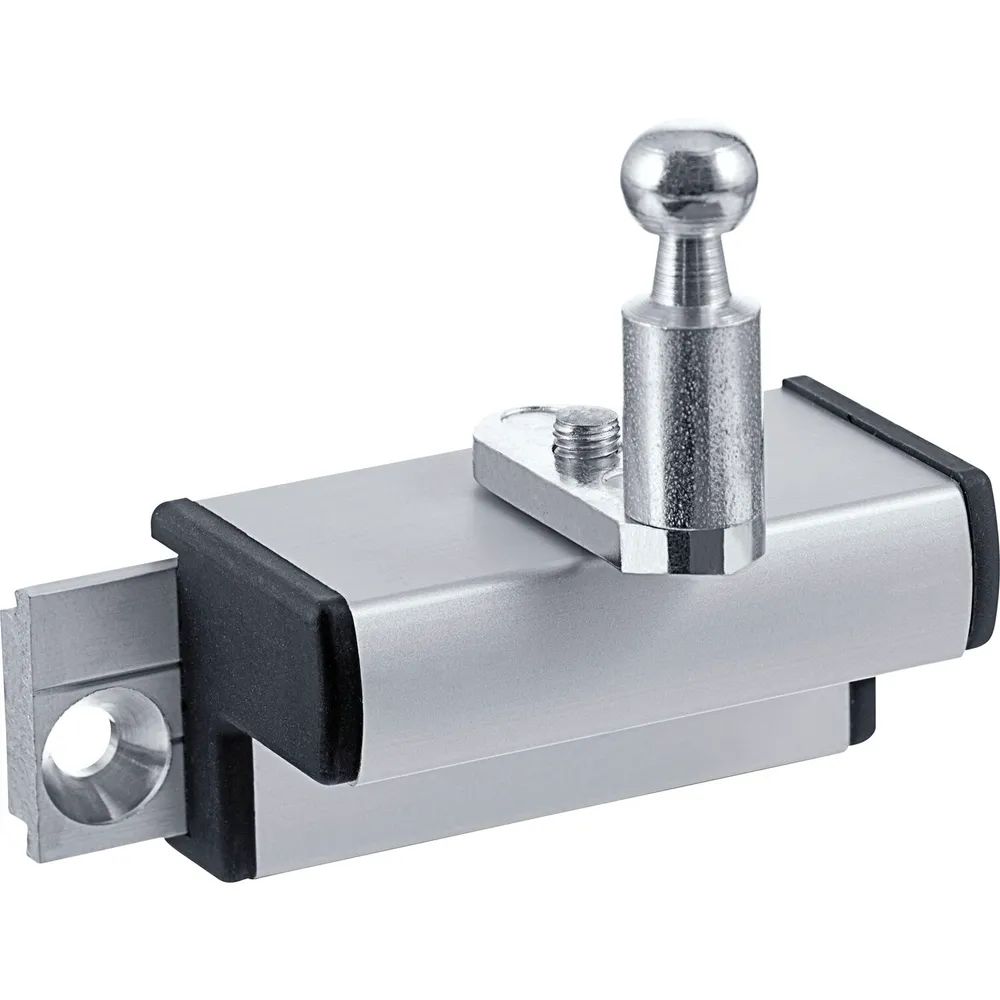 GEZE OL90N/OL95 Flügelbock Standard für Holzfenster Euronut, Alu silber eloxiert