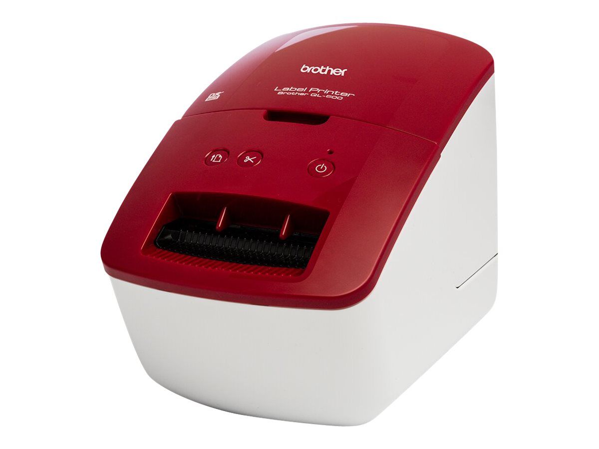 Brother QL-600R - Etikettendrucker - Thermodirekt - Rolle (6,2 cm)