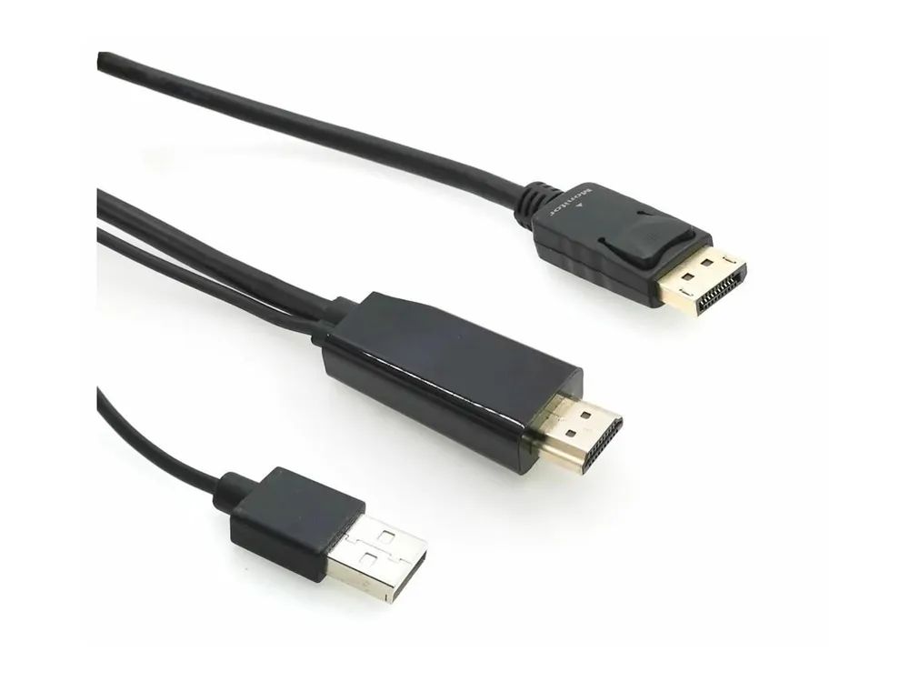 MicroConnect Videokabel - DisplayPort männlich zu HDMI, USB (nur Strom)