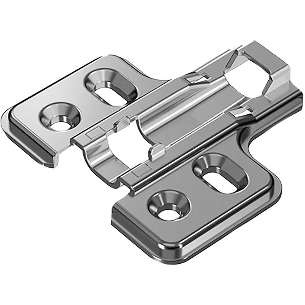HETTICH Veosys Kreuzmontageplatte, Distanz 0mm, Edelstahl