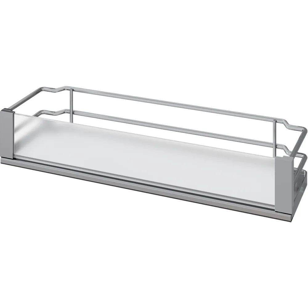 Vauth-Sagel VS SUB Side Ablage-Set Artline 90° KB 200 mm Silber/Weiß/Glas satiniert