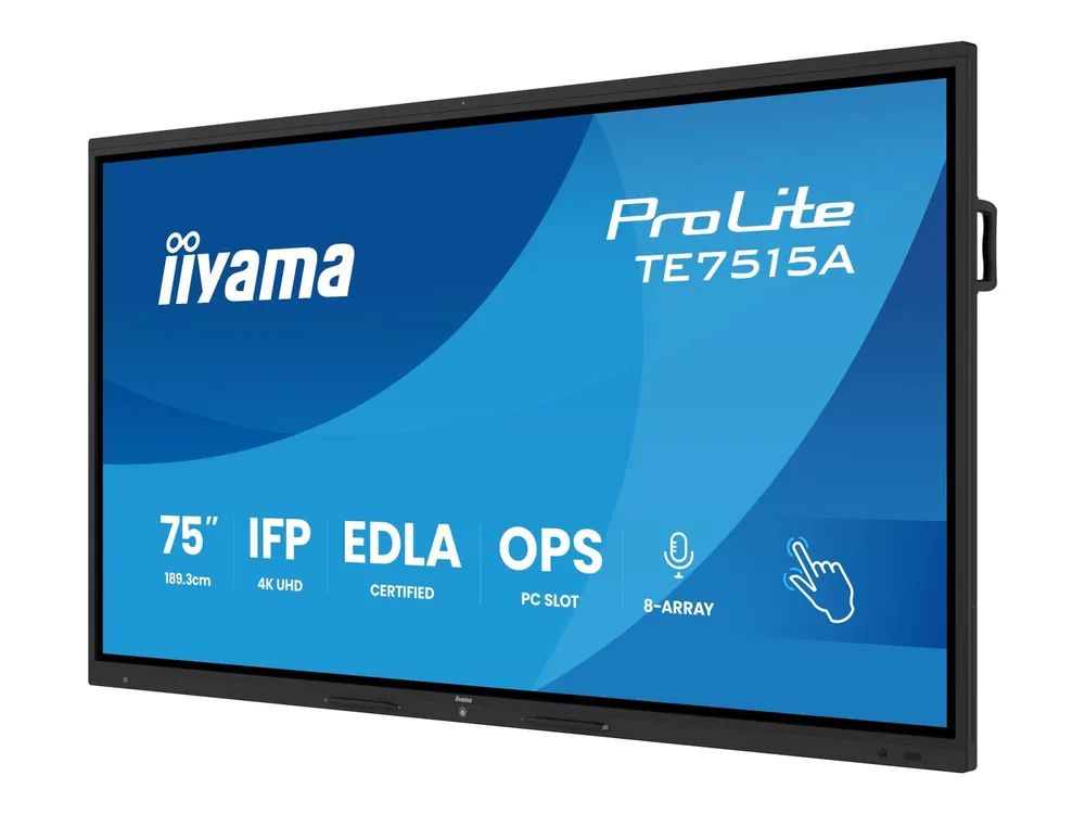 Iiyama ProLite TE7515A-B2AG - 189.3 cm (75") Diagonalklasse LCD-Display mit LED-Hintergrundbeleuchtung - interaktive Digital Signage - mit Touchscreen (Multi-Touch)