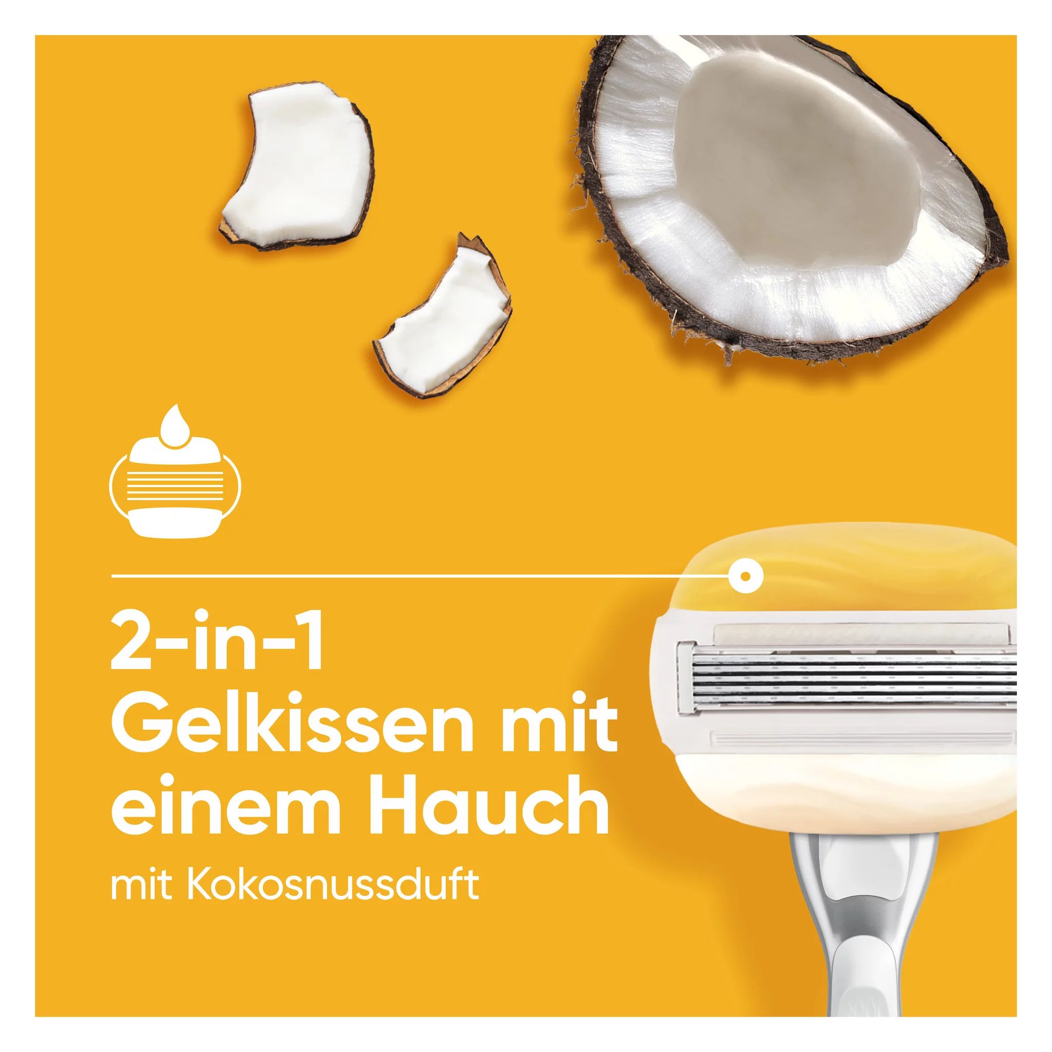 Gillette Venus Comfortglide Coconut Systemklingen 10er