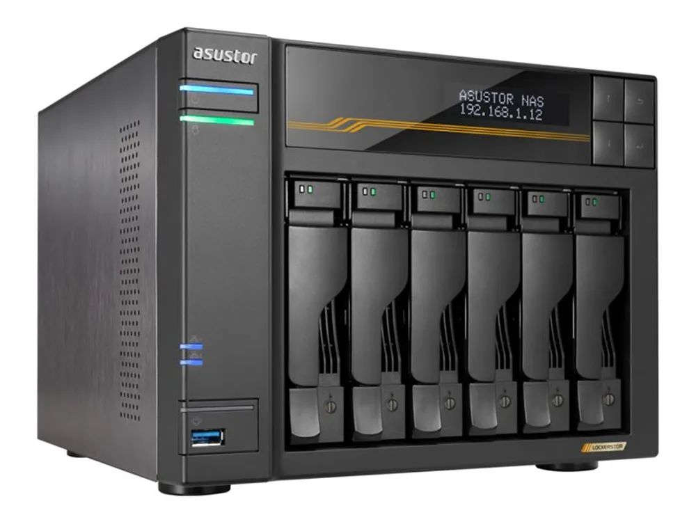 Asustor Lockerstor 6 Gen3 AS6806T 6-Bay - Storage Server - NAS