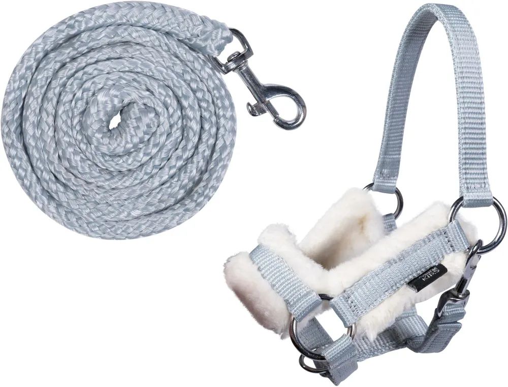 HKM Sports Equipment GmbH Halfter und Strick -Hobby Horsing- grau