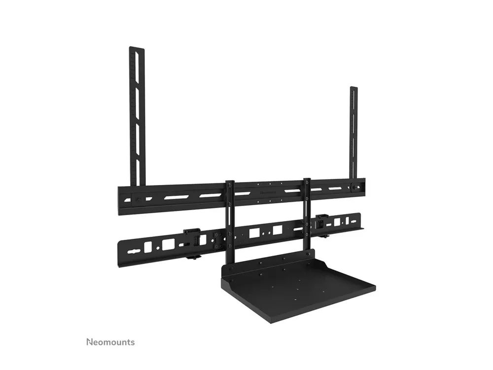 Neomounts AV60-500BL - Befestigungskit (Montageklammer, Laptop-Ablage) - für Videobar / Laptop - Universal - Schwarz - Bildschirmgröße: 109.2-279.4 cm (43"-110")