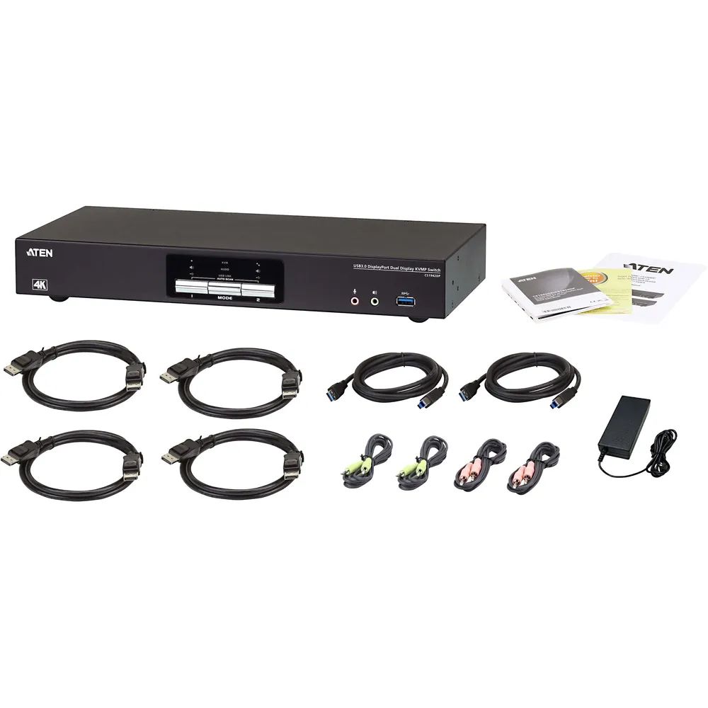 ATEN CS1942DPA - KVM-/Audio-/USB-Switch - 4 x
