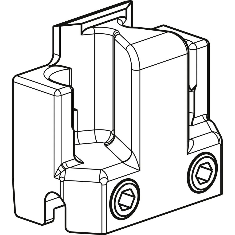 GU-966/200 Steuerteil, Zinkdruckguss silberfärbig