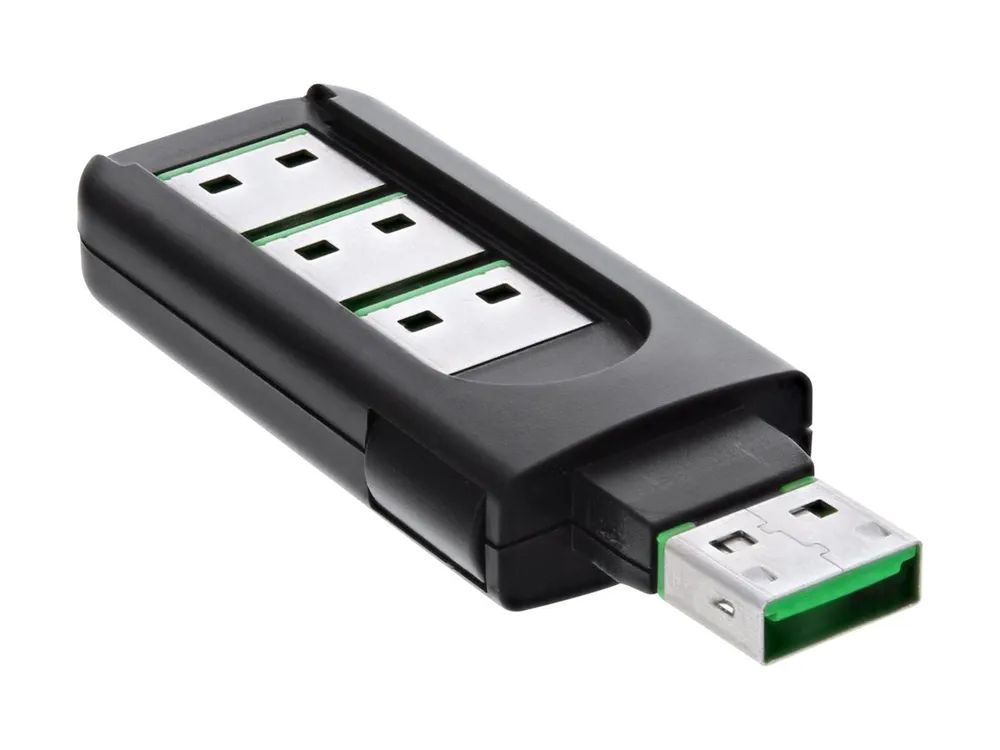 InLine USB Portblocker - blockt bis zu 4 Ports