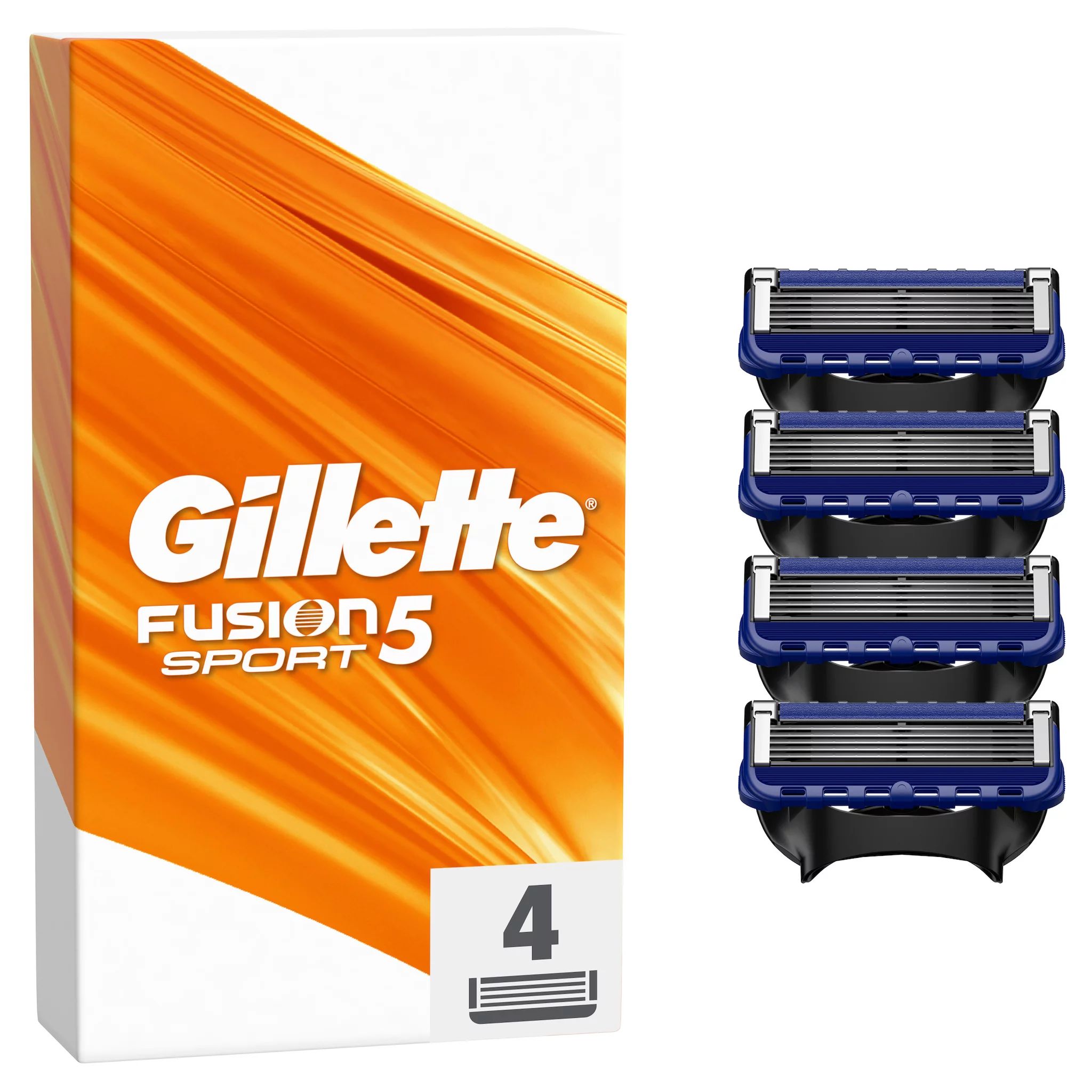 Gillette Fusion 5 Sport Rasierer Rasierklingen 4 Stück