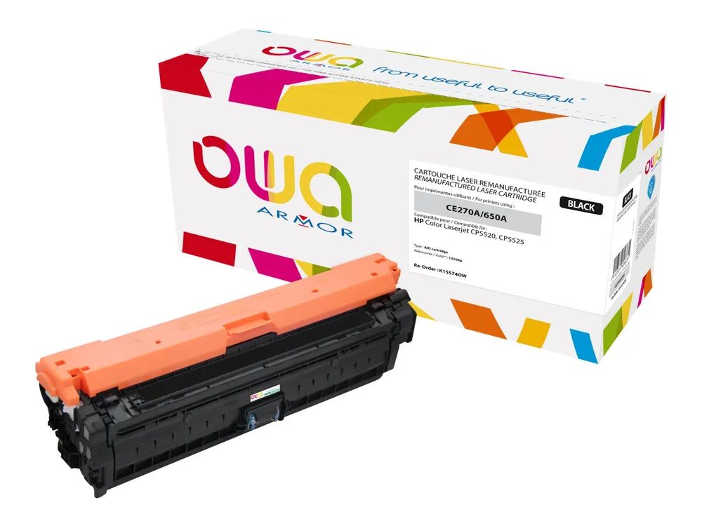 Armor OWA - Schwarz - kompatibel - wiederaufbereitet - Tonerpatrone (Alternative zu: HP CE270A)