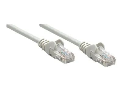 IC Intracom Intellinet Network Patch Cable, Cat5e, 7.5m, Grey, CCA, U/UTP, PVC, RJ45, Gold Plated Contacts, Snagless, Booted, Lifetime Warranty, Polybag - Patch-Kabel - RJ-45 (M)