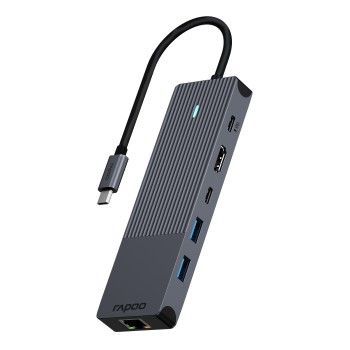 USB-C Multiport Adapter "UCM-2002", 6in1, Grau