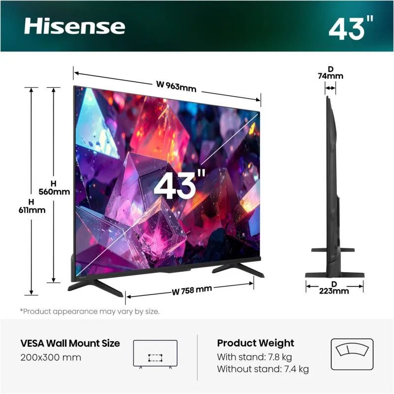 Hisense 43E7S PRO
