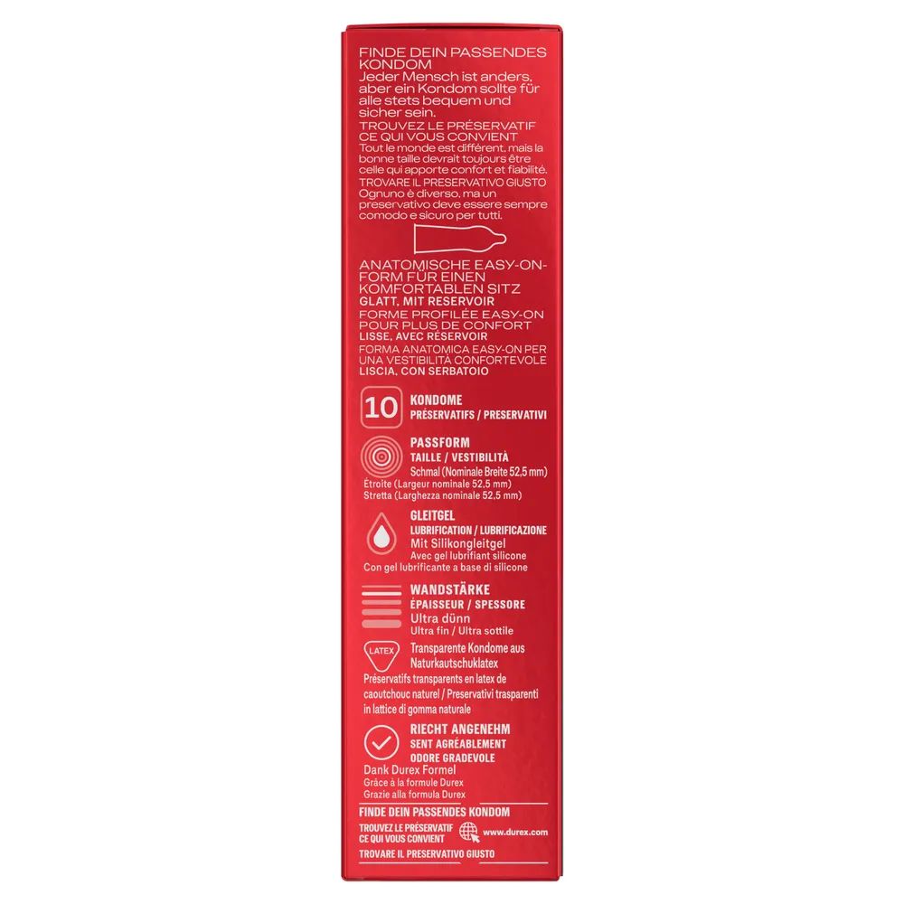 Durex Gefühlsecht Slim Fit 10er