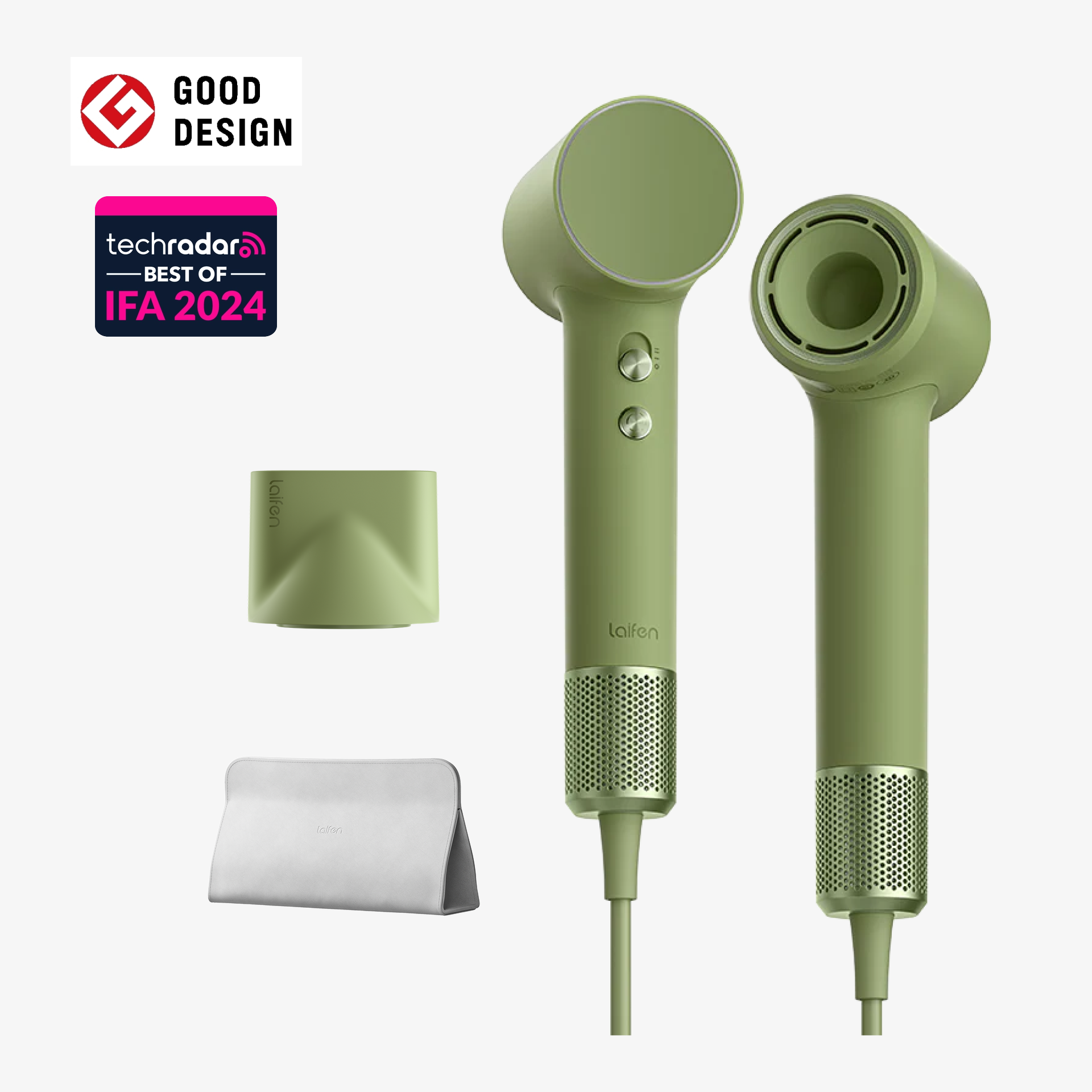 Laifen Mini High-Speed Hair Dryer - Jungle Green