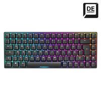 Sharkoon SKILLER SGK50 S3 - Tastatur - 75% - Hintergrundbeleuchtung - USB - QWERTZ - Deutsch - Tastenschalter: Gateron Yellow (Hot-swappable)