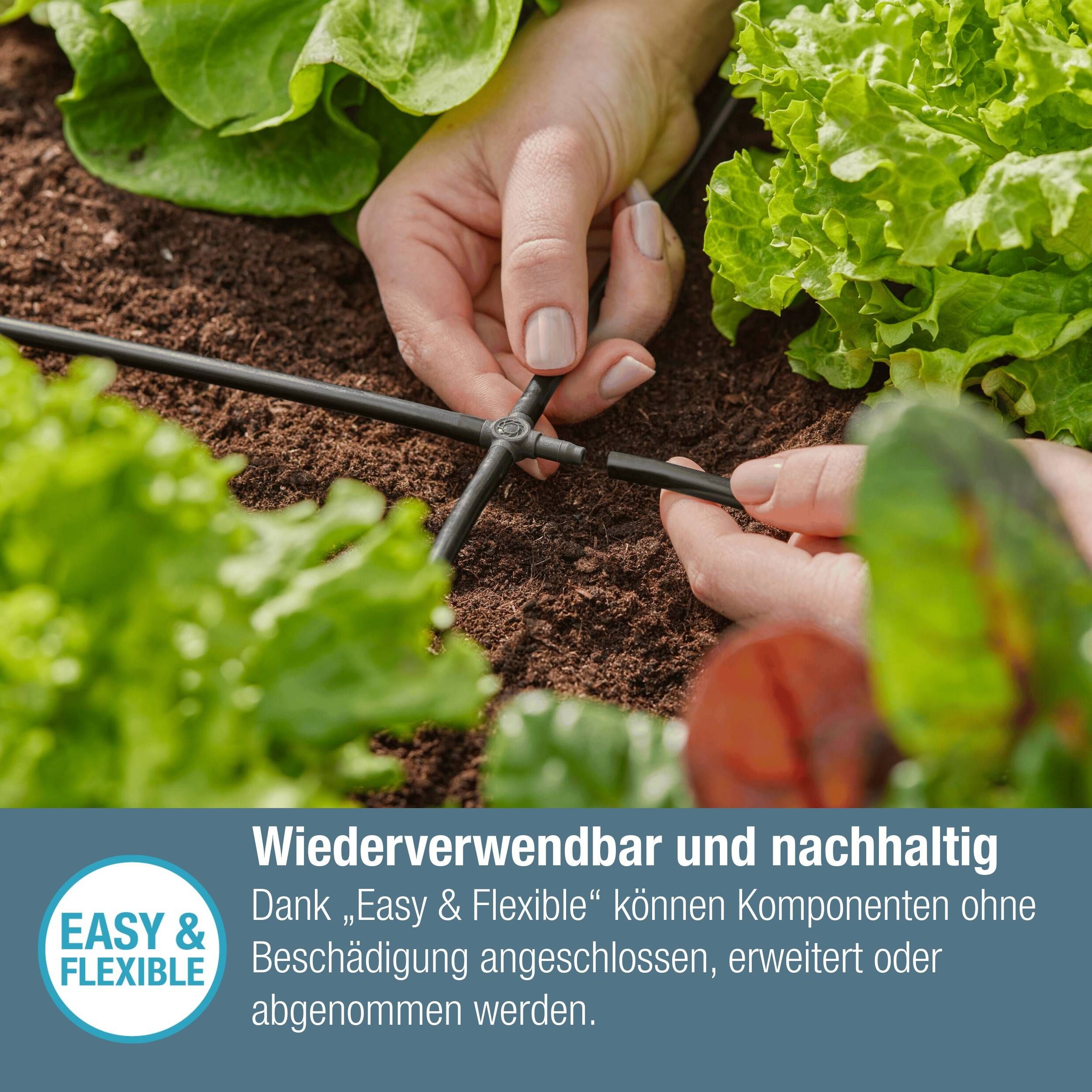 Gardena Micro-Drip-System Kreuzstück 4,6 mm (3/16") - Inhalt: 10 Stück