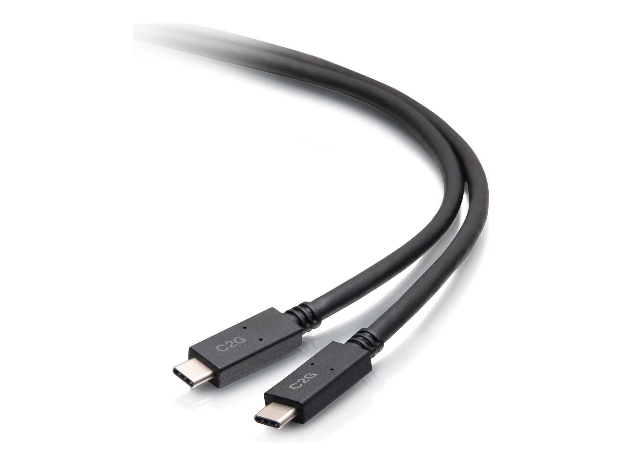 C2G 6ft (1.8m) USB-C Male to USB-C Male Cable (20V 5A)
