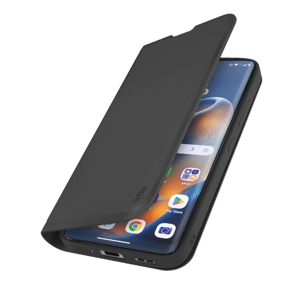 SBS WALLET SMOOTH Bookcase für Motorola Edge 60, schwarz